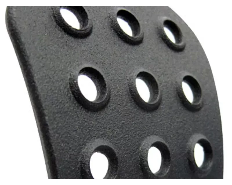 Rennline 2 pcs Perforated TIP Pedal Set Porsche 911 | 912 | 930 | 964 | 993 1965-1998 - P44.22    BLACK