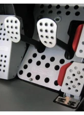 Rennline Rev2 Perforated 4pc Pedal Set for Porsche 911 | 912 | 930 Coupe 1965-1989                                     - A12.2P2111BLK.BLK - Image 4