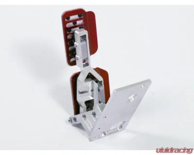 Rennline Rev4 Perforated 3pc Pedal Set for Porsche 987 | 997 (2005-2012) - Adjustable Metal Mount - A14.3P2119SLV.RED