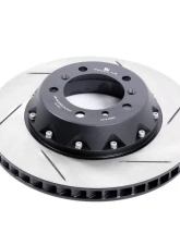 Rennline 350x28mm Drilled & Slotted Semi-Floating Rear Rotor - Pair Porsche 997TT 2007-2009                                     - CS-113    DS - Image 2