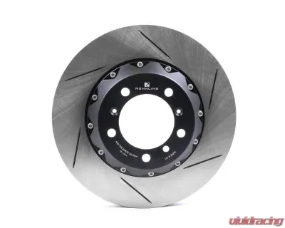 Rennline 350x28mm Drilled & Slotted Semi-Floating Rear Rotor - Pair Porsche 997TT 2007-2009 - CS-113    DS