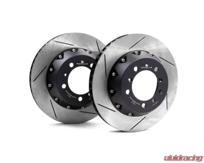 Rennline 330x28mm Drilled & Slotted Semi-Floating Rear Rotor - Pair Porsche 991.1 2012-2016 - CS-118    DS