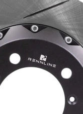 Rennline 330x28mm Drilled & Slotted Semi-Floating Rear Rotor - Pair Porsche 991.1 2012-2016                                     - CS-118    DS - Image 5