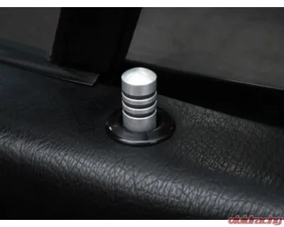 Rennline Aluminum Door Lock Pins Set Porsche 911 | 930 | 928 1977-1988 - DH12      BLACK