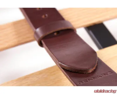 Rennline Vintage Leather Luggage Rack Straps - E101      DARK