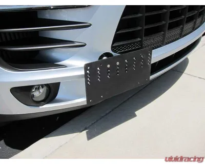 Rennline Tow Hook Receiver - Billet License Plate Mount - European Style Audi | Porsche 2006-2024 - E1070.166 EURO