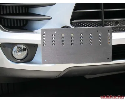 Rennline Tow Hook Receiver - Billet License Plate Mount - European Style Audi | Porsche 2006-2024 - E1070.166 EURO