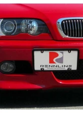Rennline Tow Hook Receiver - Billet License Plate Mount - European Style BMW | Mini 1985-2014                                     - E1070.1010133EURO - Image 4