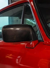 Rennline GBody Carbon Fiber Flag Mirrors Porsche 911 1974-1989                                     - E371 - Image 6