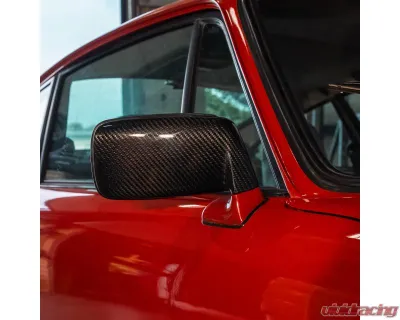Rennline GBody Carbon Fiber Flag Mirrors Porsche 911 1974-1989 - E371