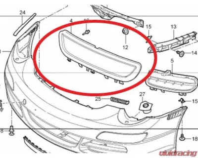 Rennline Center Grille OEM Insert Porsche GT3 | GT3RS 2005-2009 - E94