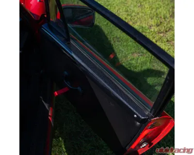 Rennline Gbody Front Carbon Fiber Garnish Rails w/ Manual Mirrors Porsche 911 | 930 | 964 Coupe 1974-1994 - I142