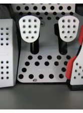 Rennline 4 Piece Perforated Pedal Set Black for Porsche 911, 912, 930, 964, 993 (1965-1998)                                     - P44.21.13 BLACK - Image 3