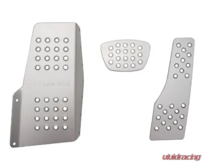 Rennline 3 Piece Perforated Pedal Set - TIP Porsche 911 | 912 | 930 Coupe 1963-1989 - P44.22.11 SILVER