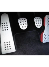 Rennline 4 Piece Perforated Pedal Set for Porsche 996, 997, 986, 987 (1997-2012) - Black Aluminum                                     - P45.21.19 BLACK - Image 3