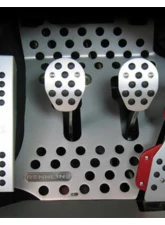 Rennline 4 Piece Rubber Grip Pedal Set for Porsche 914 1970-1976, Silver Finish                                     - P70.60.52 SILVER - Image 4