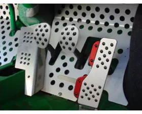 Rennline 4 Piece Rubber Grip Pedal Set Black RHD for Porsche 911 912 930 1963-1989