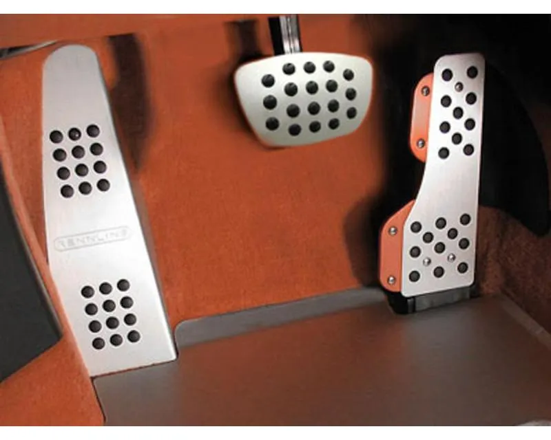 Rennline 3 Piece Rubber Grip Pedal Set - TIP Porsche 911 | 912 | 930 | 993 1965-1998 - P70.62.53 SILVER