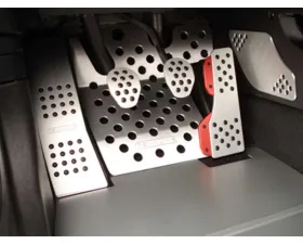 Rennline 4 Piece Rubber Grip Pedal Set Black for Mini Cooper 2007-2024, Clubman 2008-2024