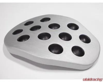 Rennline 3 Piece Rubber Grip Pedal Set for Porsche 991 | 991.2 | 981 | 718 (2012-2024) - Silver Finish - P71.62.101SLVR