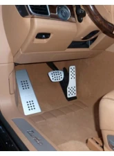 Rennline 3 Piece Rubber Grip Aluminum Pedal Set for Porsche Panamera 2010-2017, Black                                     - P71.62.102BLACK - Image 2