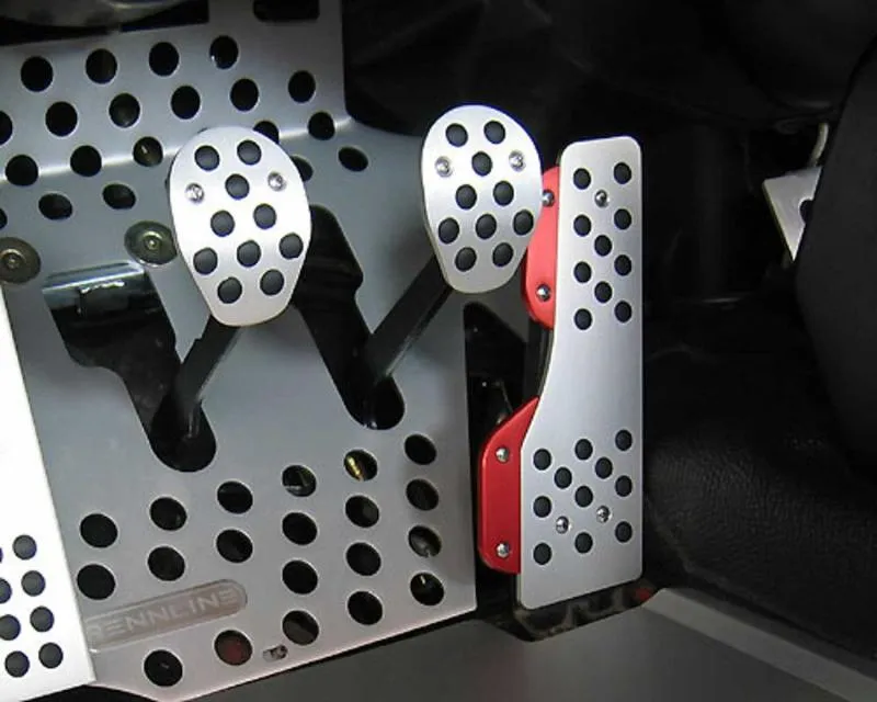 Rennline 3 Piece Rubber Grip Pedal Set TIP/PDK RHD Porsche 996 | 986 | 997 | 987 | Cayman 1997-2012 - P71.62.95 BLACK