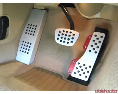 Rennline 3 Piece Rubber Grip Pedal Set TIP Mini R55 | 56 | 57 | 58 | 59 2007-2024 - P71.62.96 SILVER