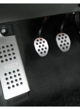 Rennline 4 Piece Rubber Grip Pedal Set for Audi A4/S4 1996-2001, Silver Finish                                     - P74.60.90 SILVER - Image 2