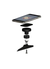 Rennline Non-Charging w/ Magsafe ExactFit Magnetic Phone Mount Porsche Cayenne 2002-2010                                     - PM01.07 - Image 3