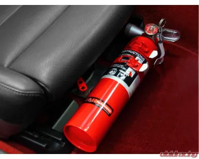 Rennline Fire Extinguisher and Mount Package  Black Mount / Red Extinguisher Porsche 1974+ - FE13.14-H3BMX250R