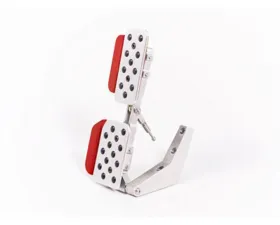 Rennline (A13.3P2219BLK.BLK) Rev3 3PC Pedal Set Perforated - TIP - Porsche 996 | 986 1997-2005