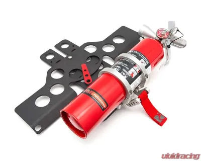 Rennline Fire Extinguisher and Mount Package Black Mount / Red Extinguisher Porsche Cayenne | Macan 2011-2019 - FE13.15-H3BMX250R