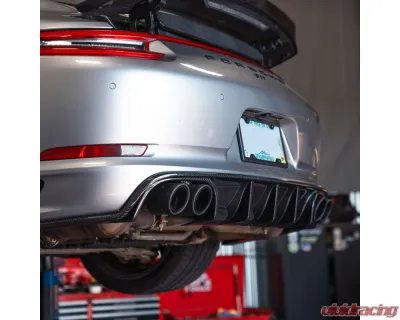 Rennline Carbon Fiber Dual Exit Diffuser Porsche 991.2 2017+ - E377