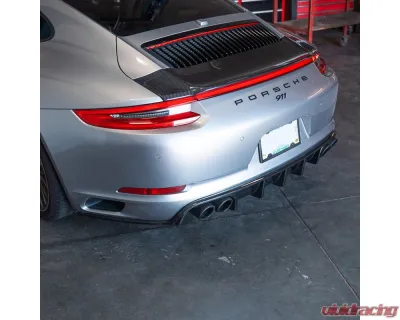 Rennline Carbon Fiber Dual Exit Diffuser Porsche 991.2 2017+ - E377