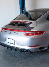 Rennline Carbon Fiber Dual Exit Diffuser Porsche 991.2 2017+                                     - E377 - Image 7