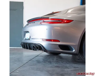Rennline Carbon Fiber Dual Exit Diffuser Porsche 991.2 2017+ - E377