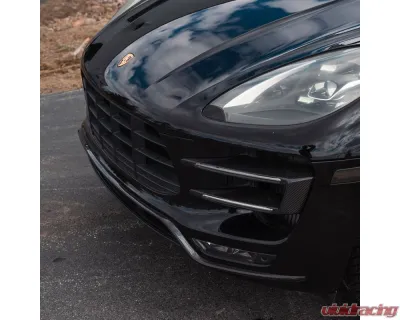 Rennline Carbon Fiber "Mustache" Front Lip Porsche 95B.1 Turbo 2015+ - E399