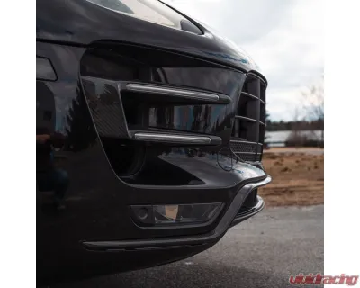 Rennline Carbon Fiber "Mustache" Front Lip Porsche 95B.1 Turbo 2015+ - E399
