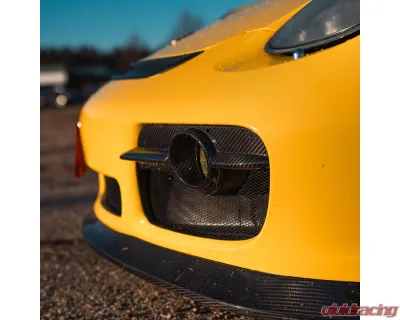 Rennline Carbon Fiber Fog Light Bezels Porsche 987.1 Cayman 2006-2012 - E408