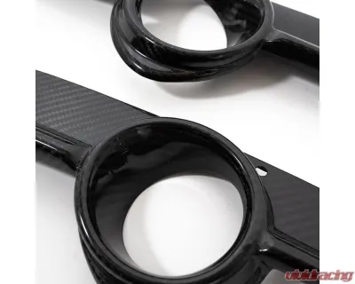Rennline Carbon Fiber Fog Light Bezels Porsche 987.1 Cayman 2006-2012 - E408