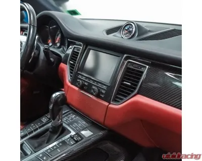 Rennline Carbon Fiber Interior Trim Kit Porsche Macan 2014-2019 - I162.I163