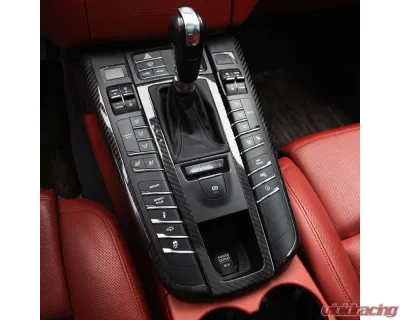 Rennline Carbon Fiber Center Console Surround Porsche 95B Macan 2015+ - I170