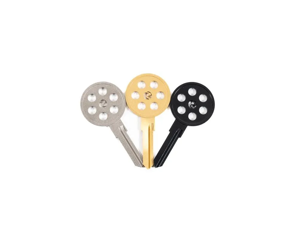 Rennline 917 Style 944 Key Blank Brass Porsche  924 | 944 | 968 1977-1995 - I186      BRASS