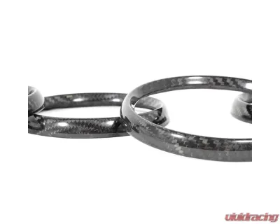Rennline Aluminum Gauge Bezels Carbon Porsche 911 | 912 | 930 | 964 | 993 1965-1998 - I195
