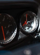 Rennline Aluminum Gauge Bezels Carbon Porsche 911 | 912 | 930 | 964 | 993 1965-1998                                     - I195 - Image 6