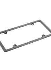 Carbon Fiber License Plate Frame Black                                     - E1075     BLACK - Image 7