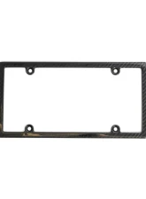 Carbon Fiber License Plate Frame Black                                     - E1075     BLACK - Image 5