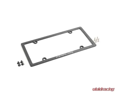 Carbon Fiber License Plate Frame Black - E1075     BLACK