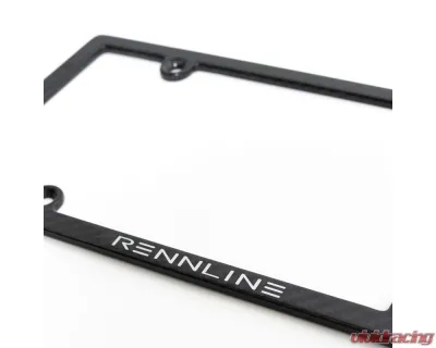Carbon Fiber License Plate Frame Black - E1075     BLACK