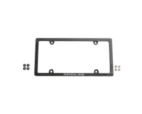 Carbon Fiber License Plate Frame Black